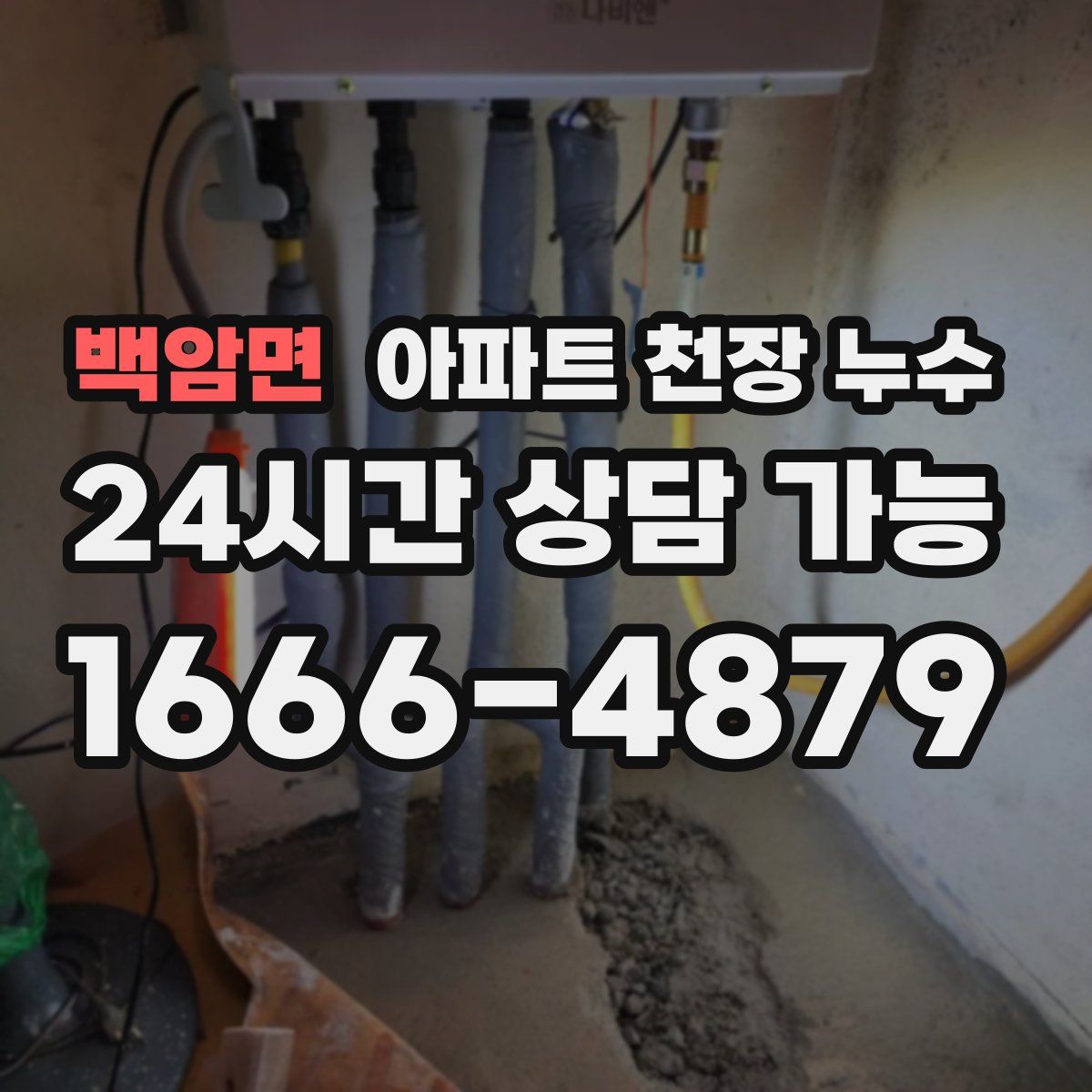 백암면 아파트 천장 누수