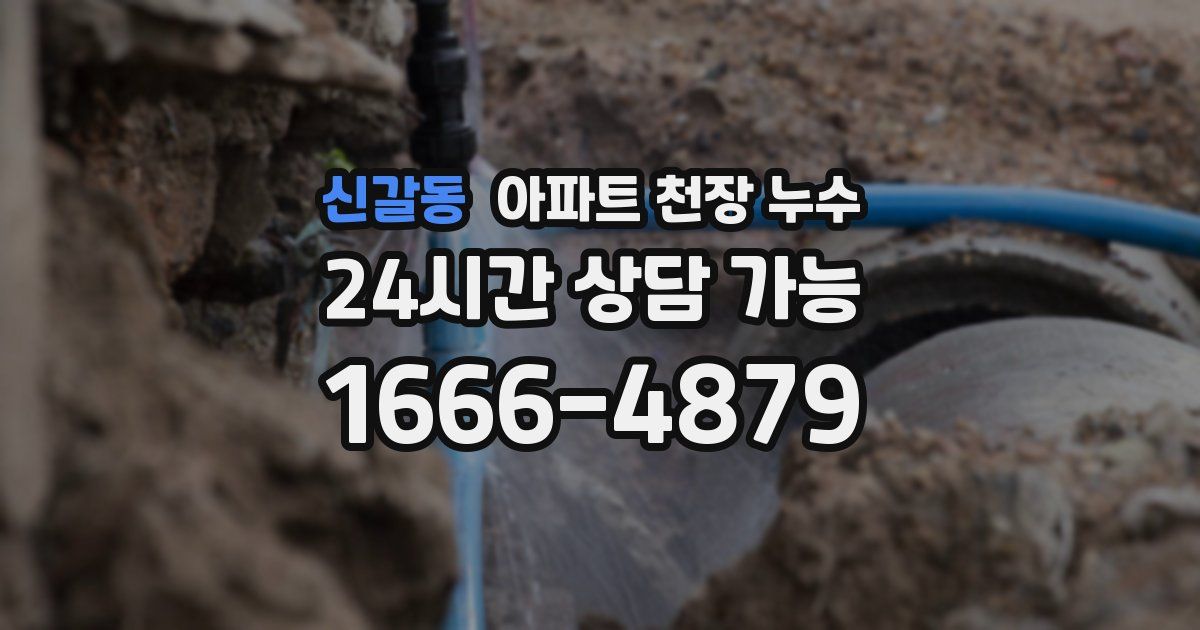 신갈동 아파트 천장 누수