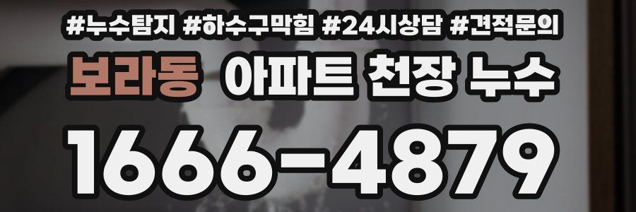보라동 아파트 천장 누수