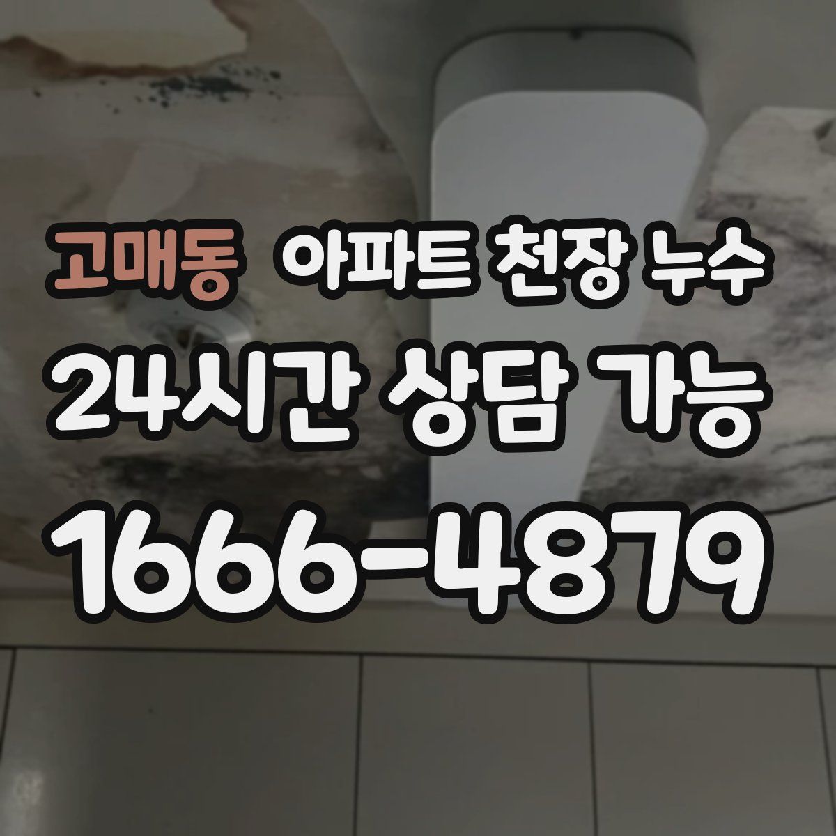 고매동 아파트 천장 누수