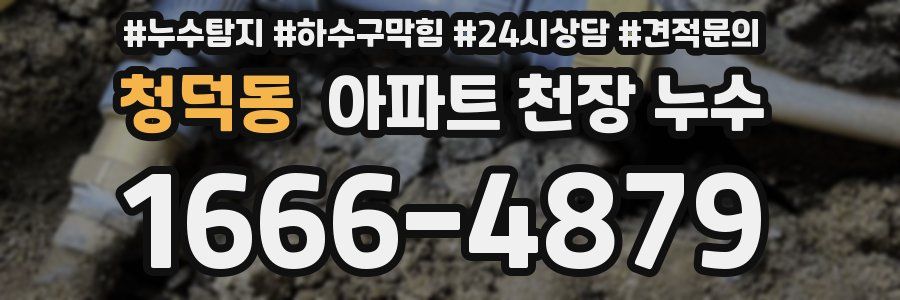청덕동 아파트 천장 누수