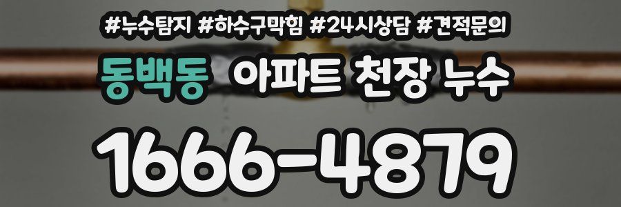 동백동 아파트 천장 누수