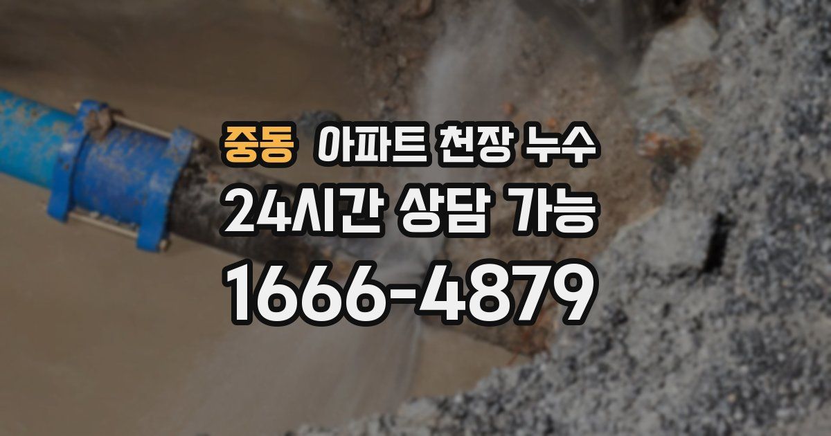 중동 아파트 천장 누수