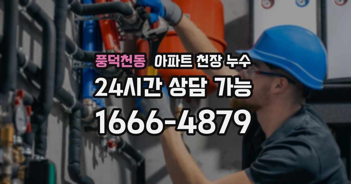 풍덕천동 아파트 천장 누수