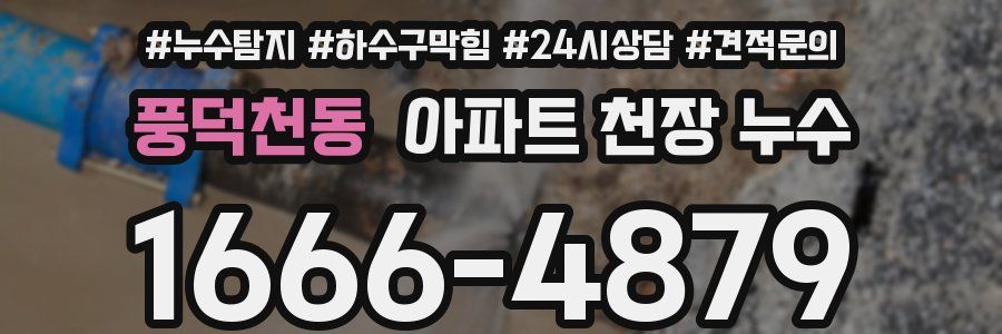 풍덕천동 아파트 천장 누수