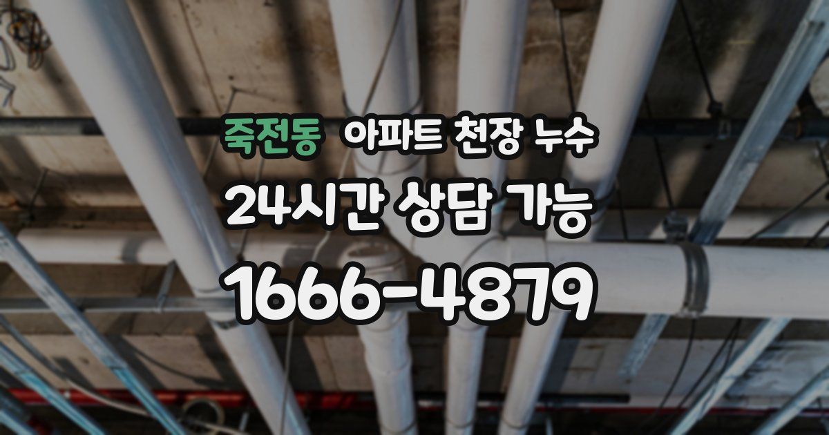 죽전동 아파트 천장 누수