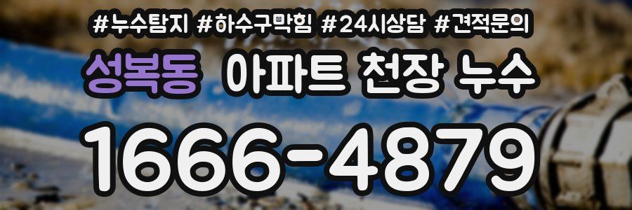 성복동 아파트 천장 누수