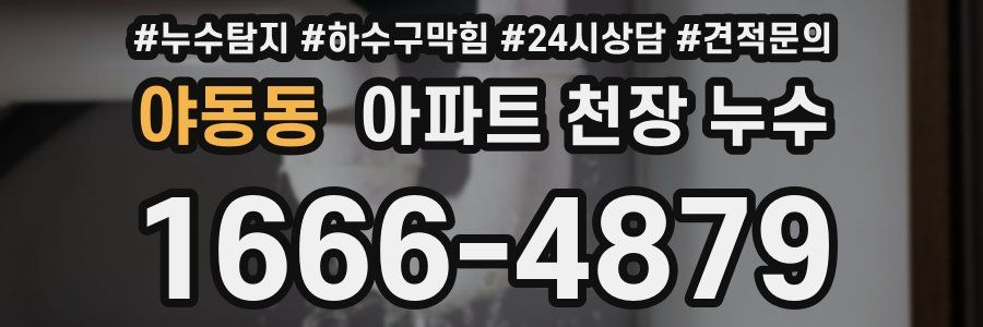 야동동 아파트 천장 누수