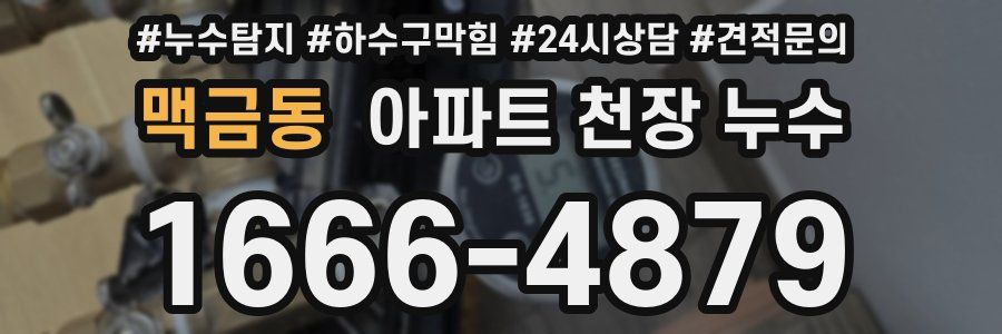 맥금동 아파트 천장 누수