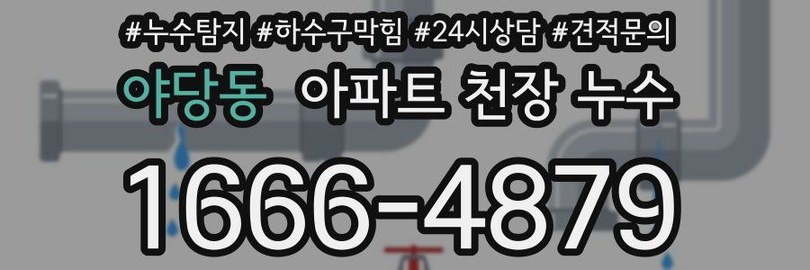 야당동 아파트 천장 누수