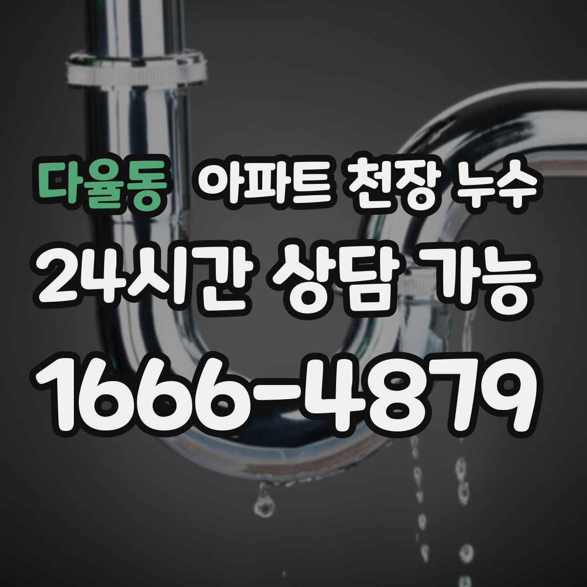 다율동 아파트 천장 누수