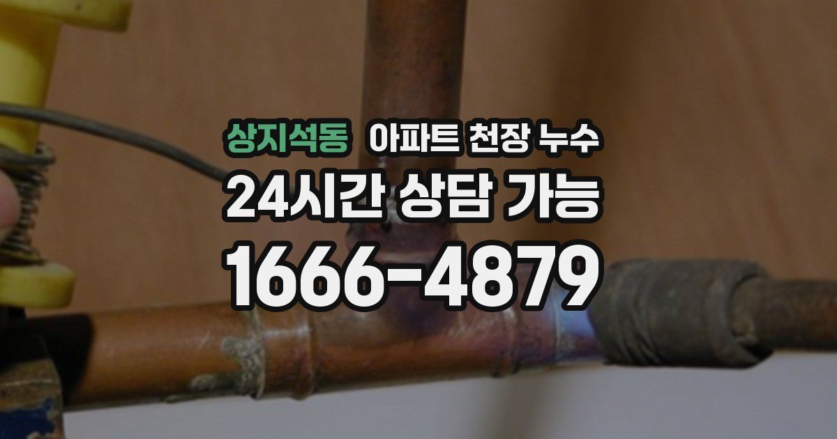 상지석동 아파트 천장 누수