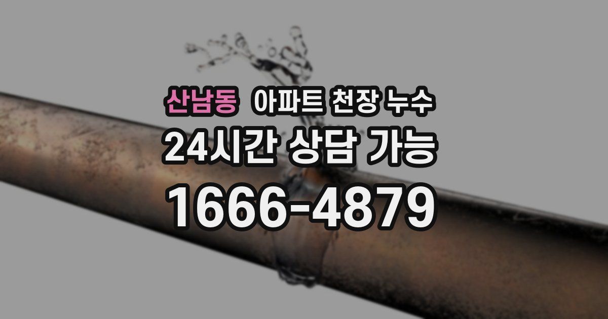 산남동 아파트 천장 누수