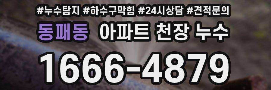 동패동 아파트 천장 누수