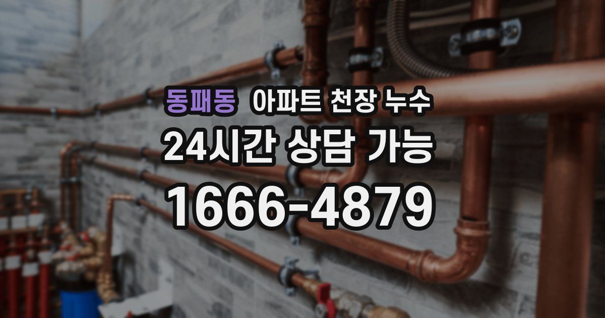 동패동 아파트 천장 누수