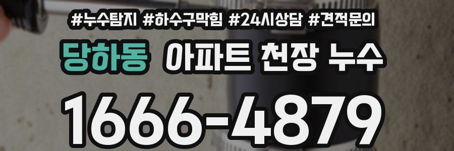 당하동 아파트 천장 누수