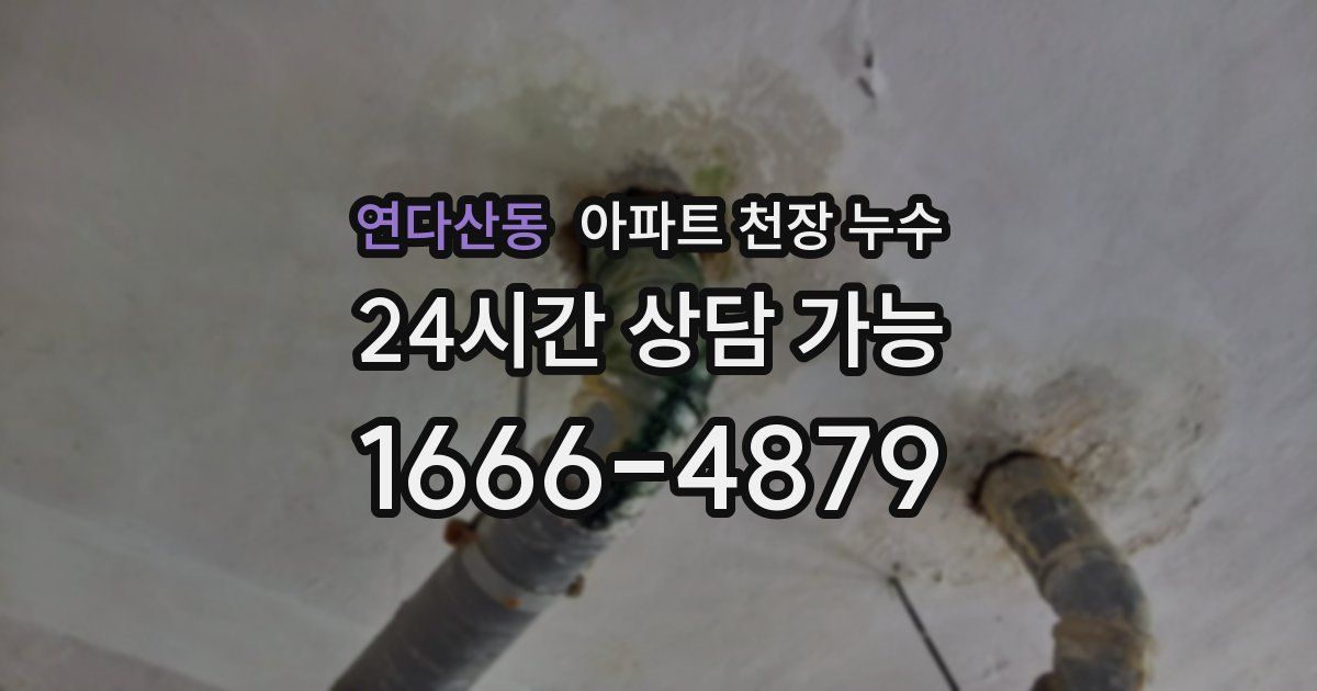 연다산동 아파트 천장 누수