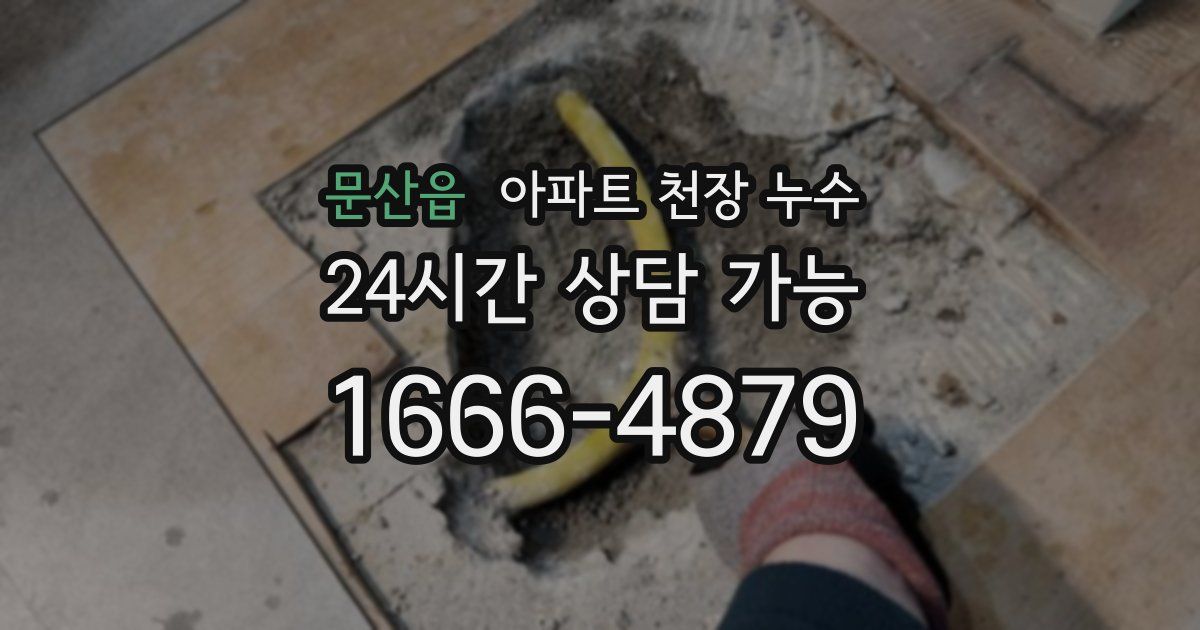 문산읍 아파트 천장 누수