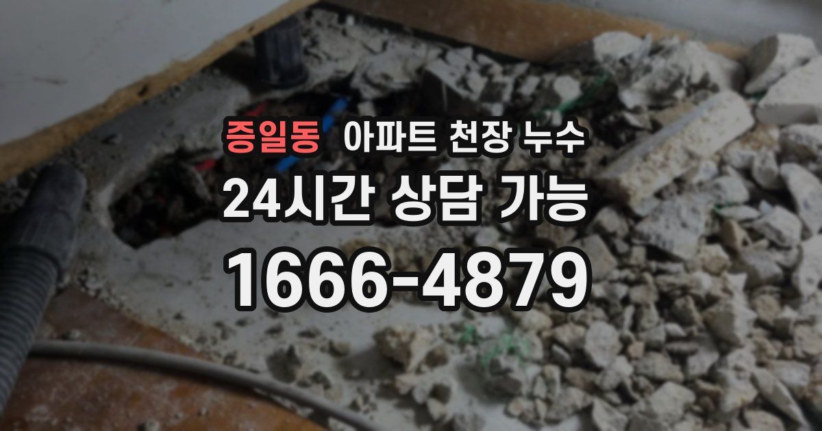 증일동 아파트 천장 누수