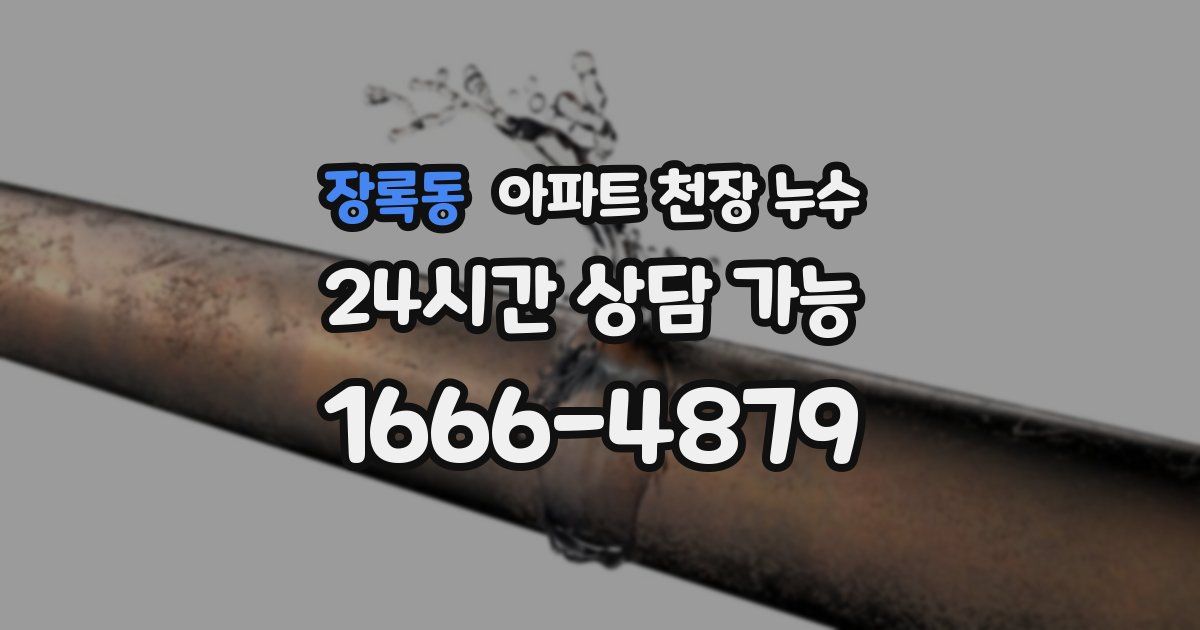 장록동 아파트 천장 누수