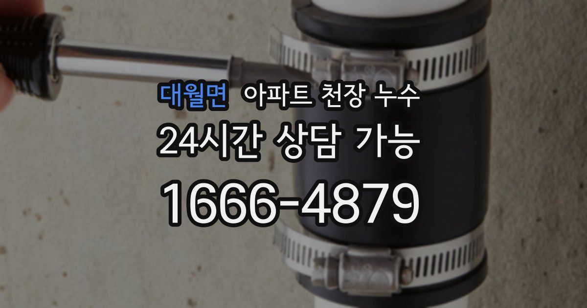 대월면 아파트 천장 누수