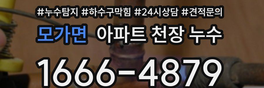 모가면 아파트 천장 누수