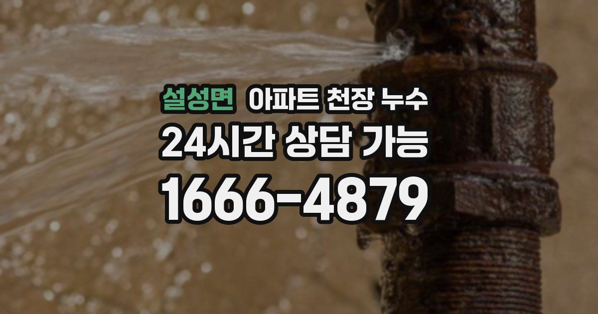 설성면 아파트 천장 누수