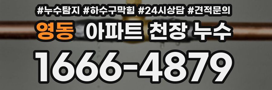 영동 아파트 천장 누수