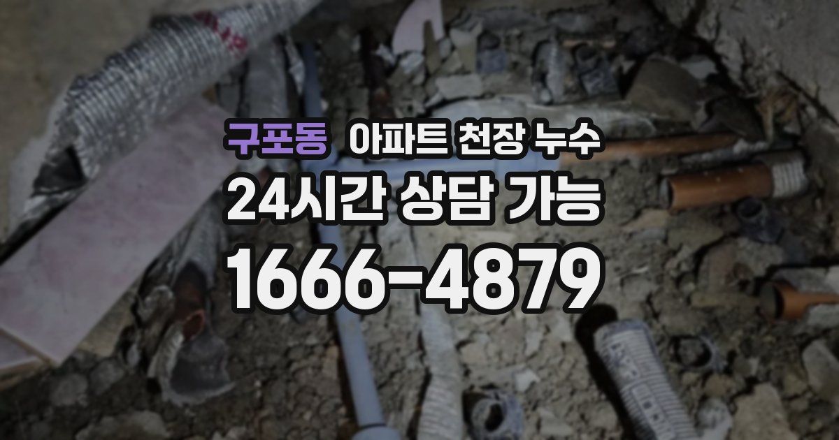 구포동 아파트 천장 누수