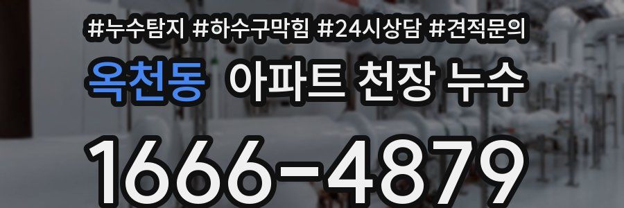 옥천동 아파트 천장 누수