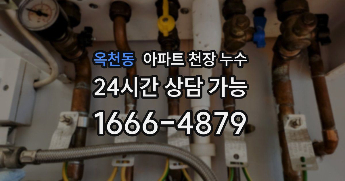 옥천동 아파트 천장 누수