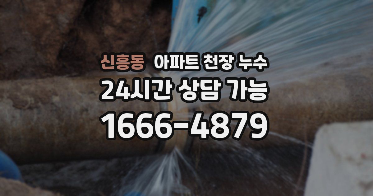 신흥동 아파트 천장 누수