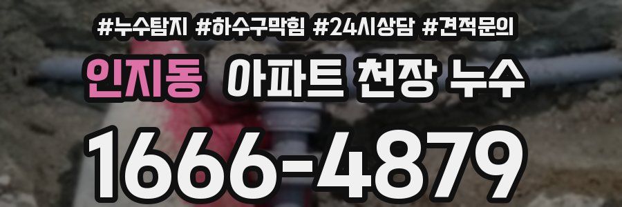 인지동 아파트 천장 누수