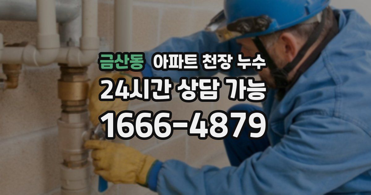 금산동 아파트 천장 누수