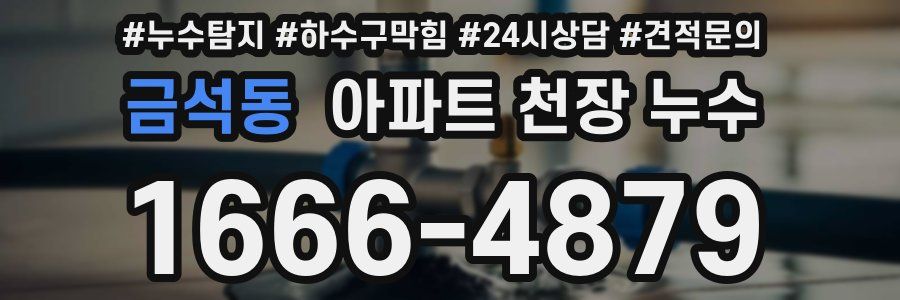 금석동 아파트 천장 누수