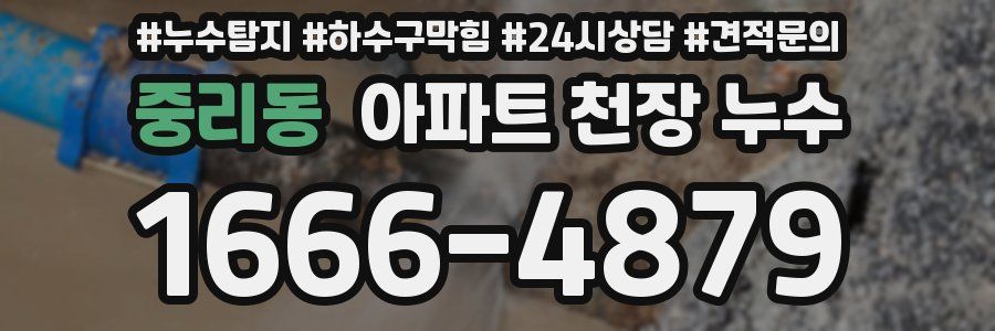 중리동 아파트 천장 누수