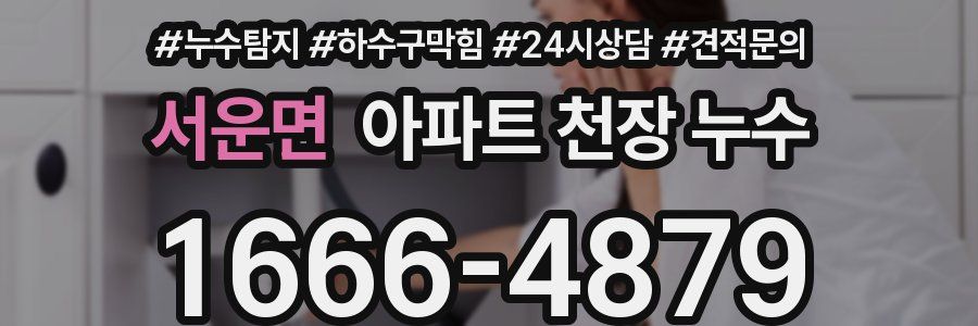 서운면 아파트 천장 누수