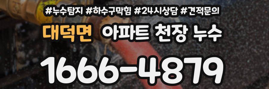 대덕면 아파트 천장 누수