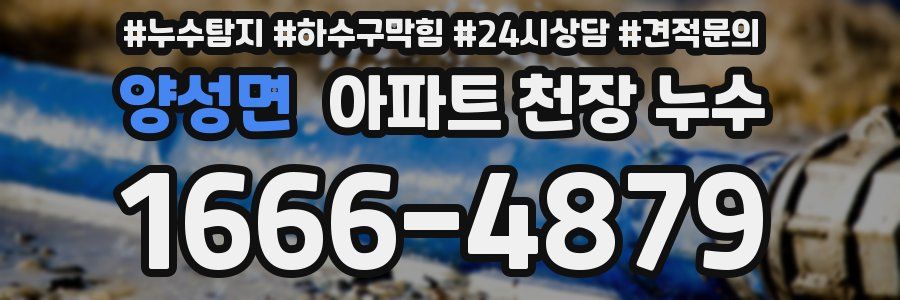 양성면 아파트 천장 누수