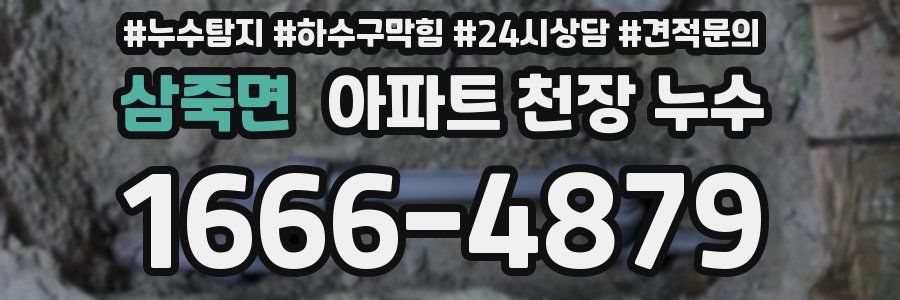 삼죽면 아파트 천장 누수