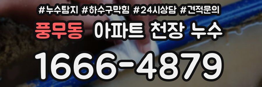 풍무동 아파트 천장 누수