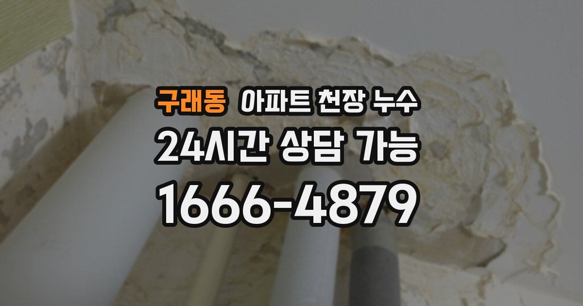 구래동 아파트 천장 누수