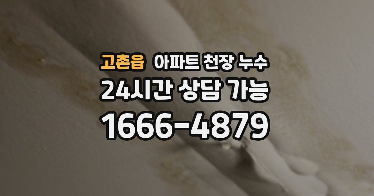 고촌읍 아파트 천장 누수