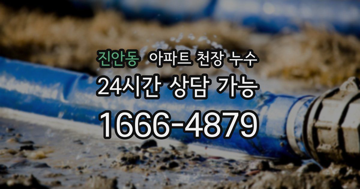 진안동 아파트 천장 누수