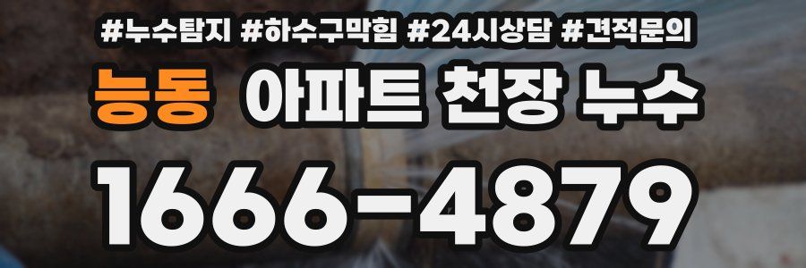 능동 아파트 천장 누수