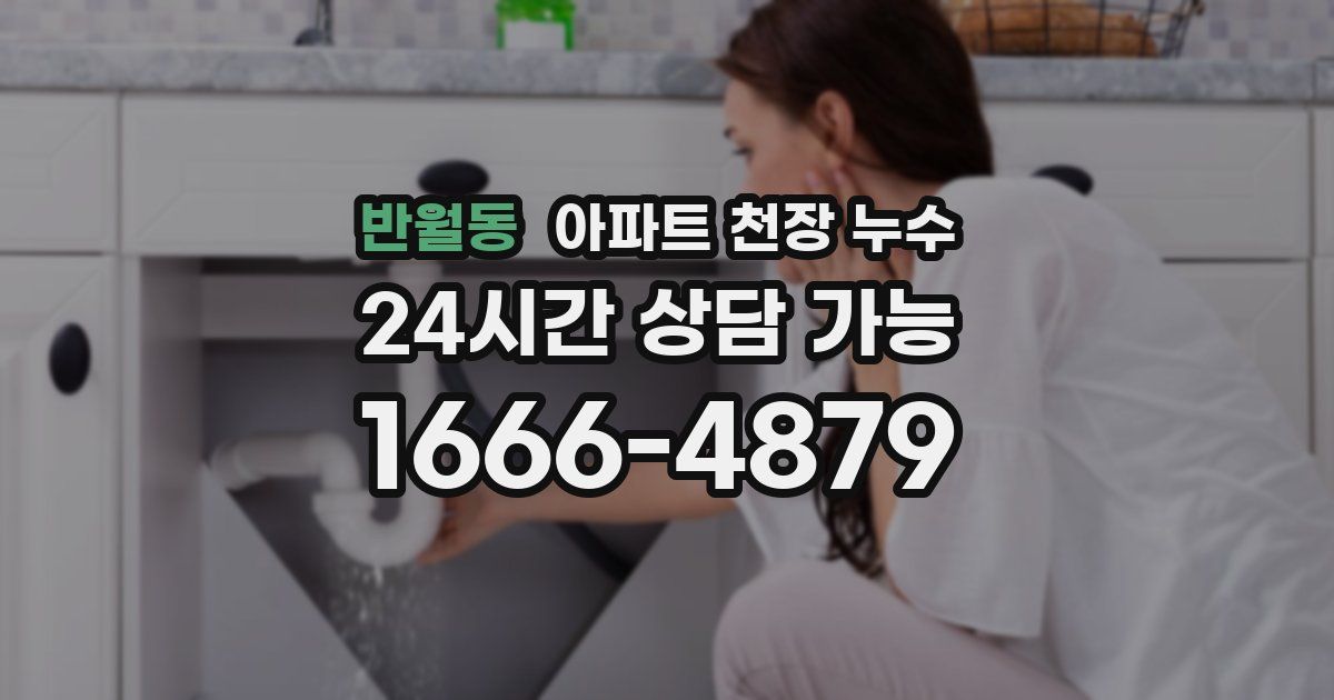 반월동 아파트 천장 누수