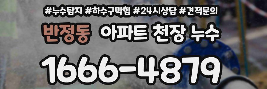 반정동 아파트 천장 누수