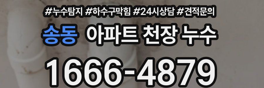 송동 아파트 천장 누수