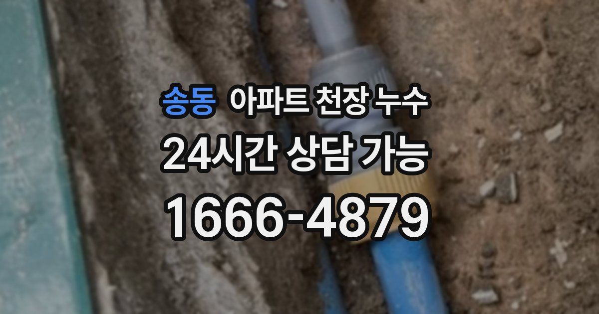 송동 아파트 천장 누수
