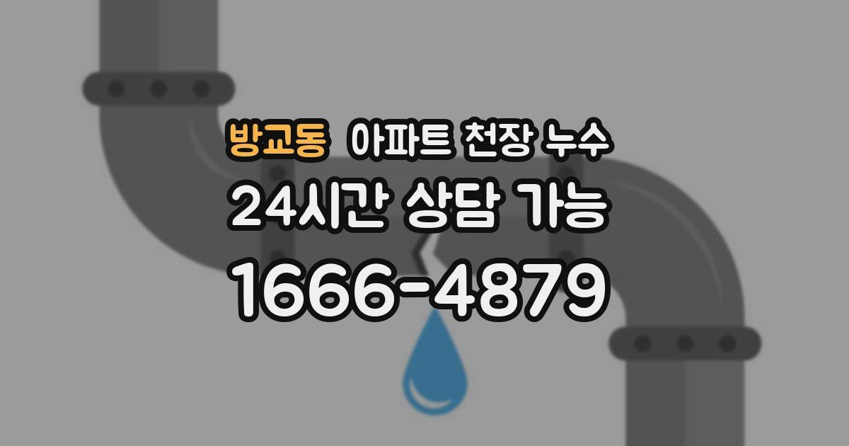 방교동 아파트 천장 누수